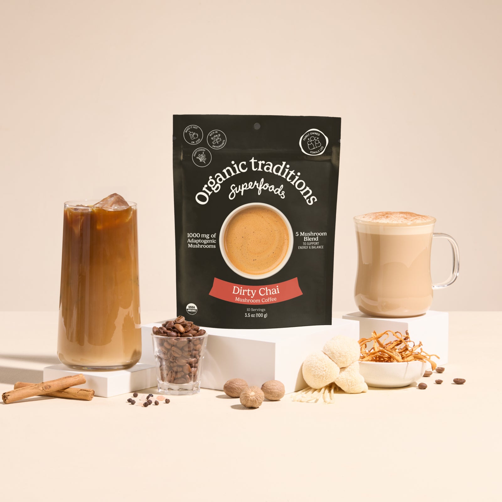 Dirty Chai Mushroom Coffee