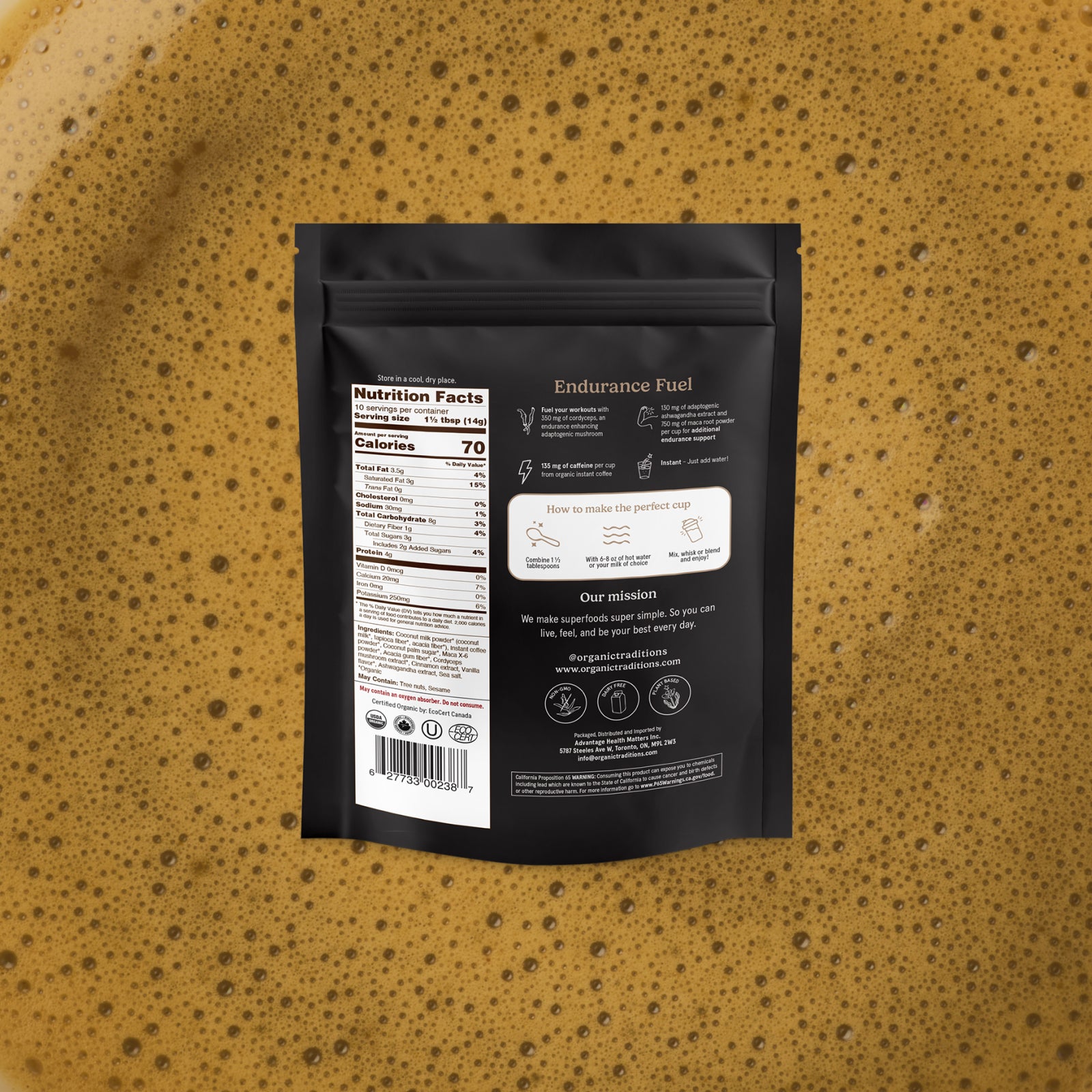 Endurance Fuel Mushroom Coffee