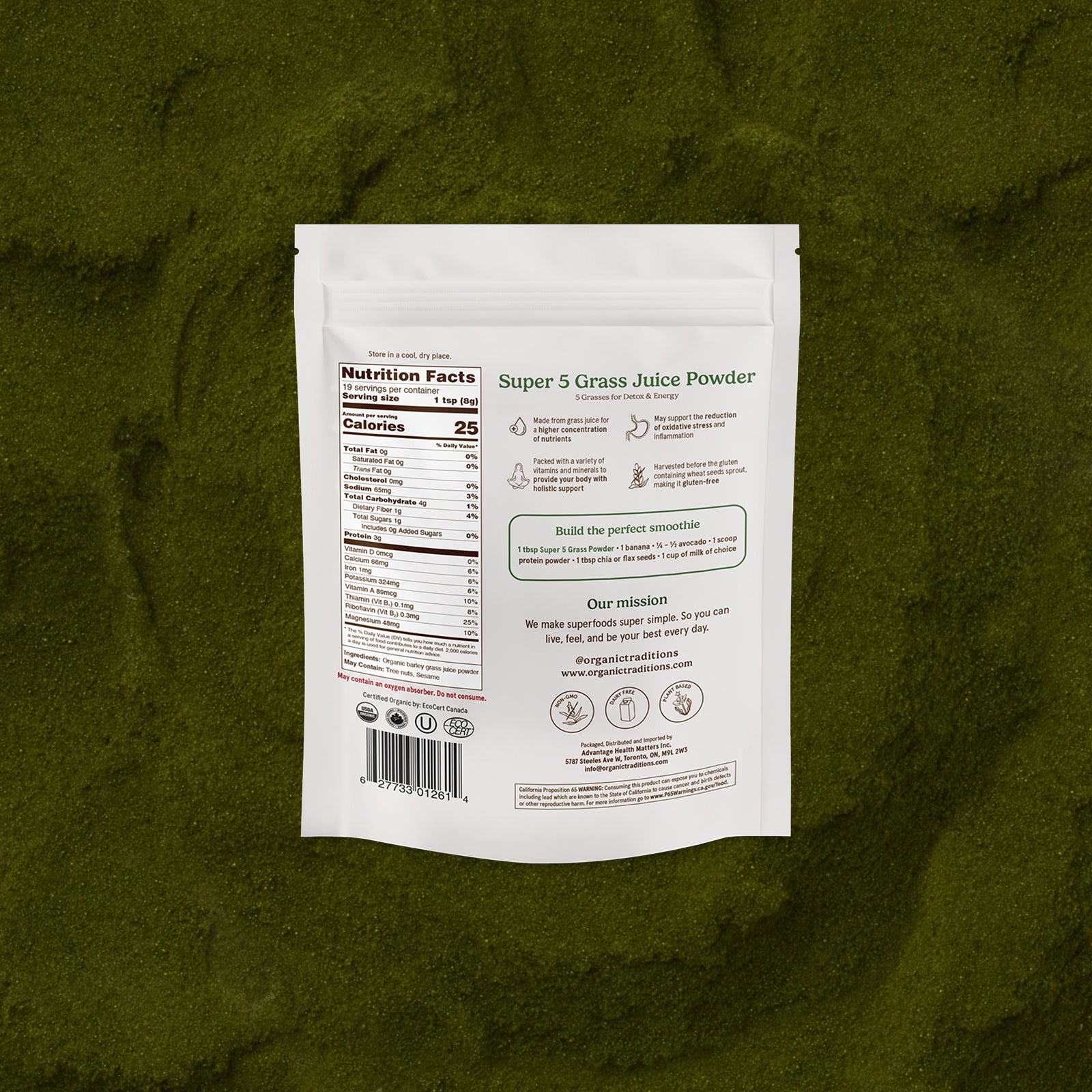 Super 5 Grass Juice Blend