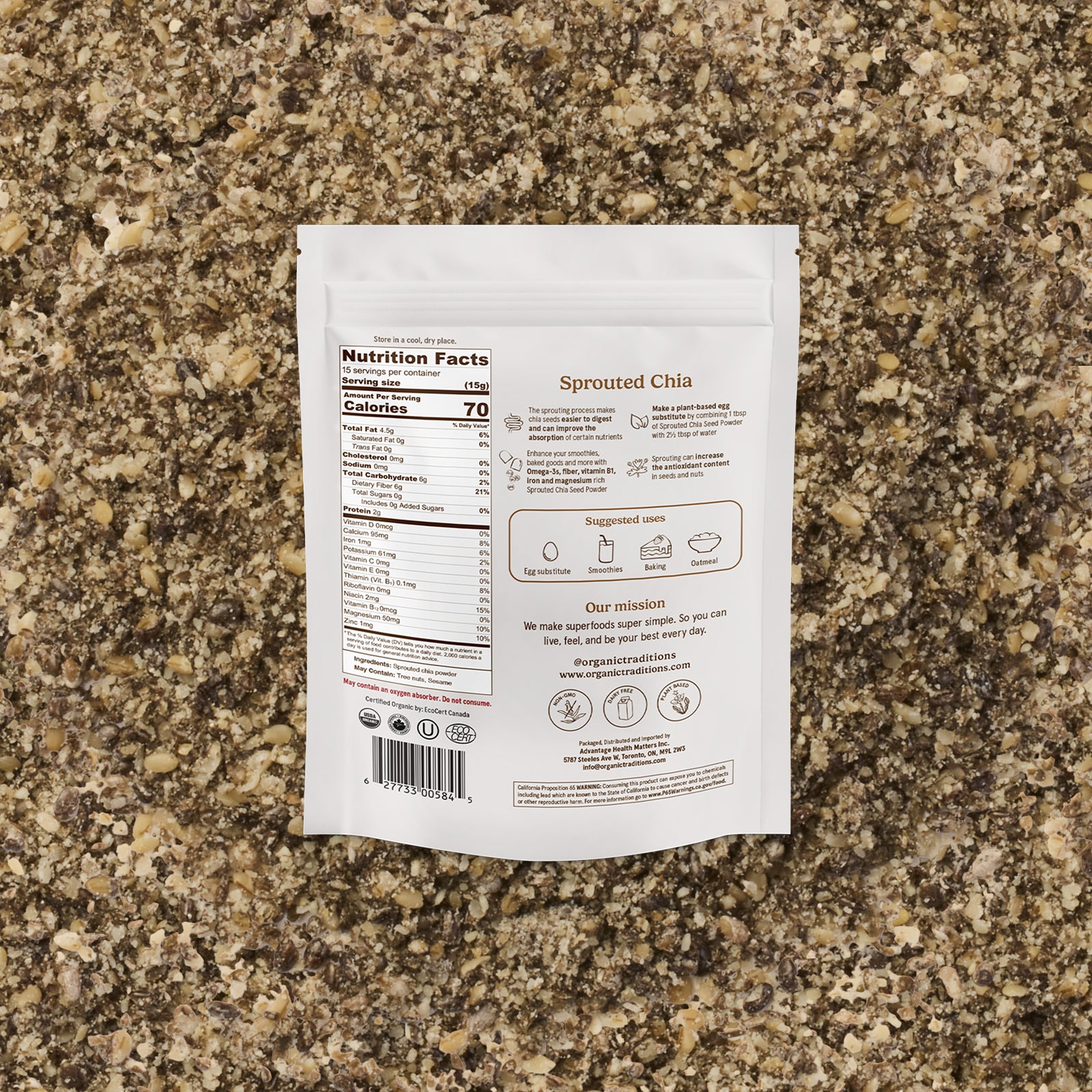 Sprouted Chia Seed Powder