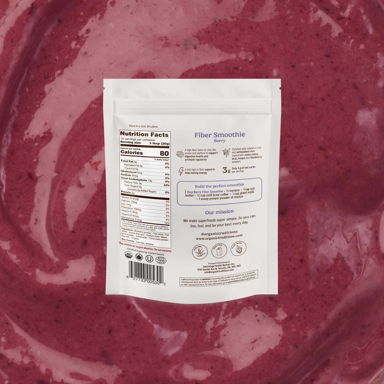 Berry Fibre Smoothie