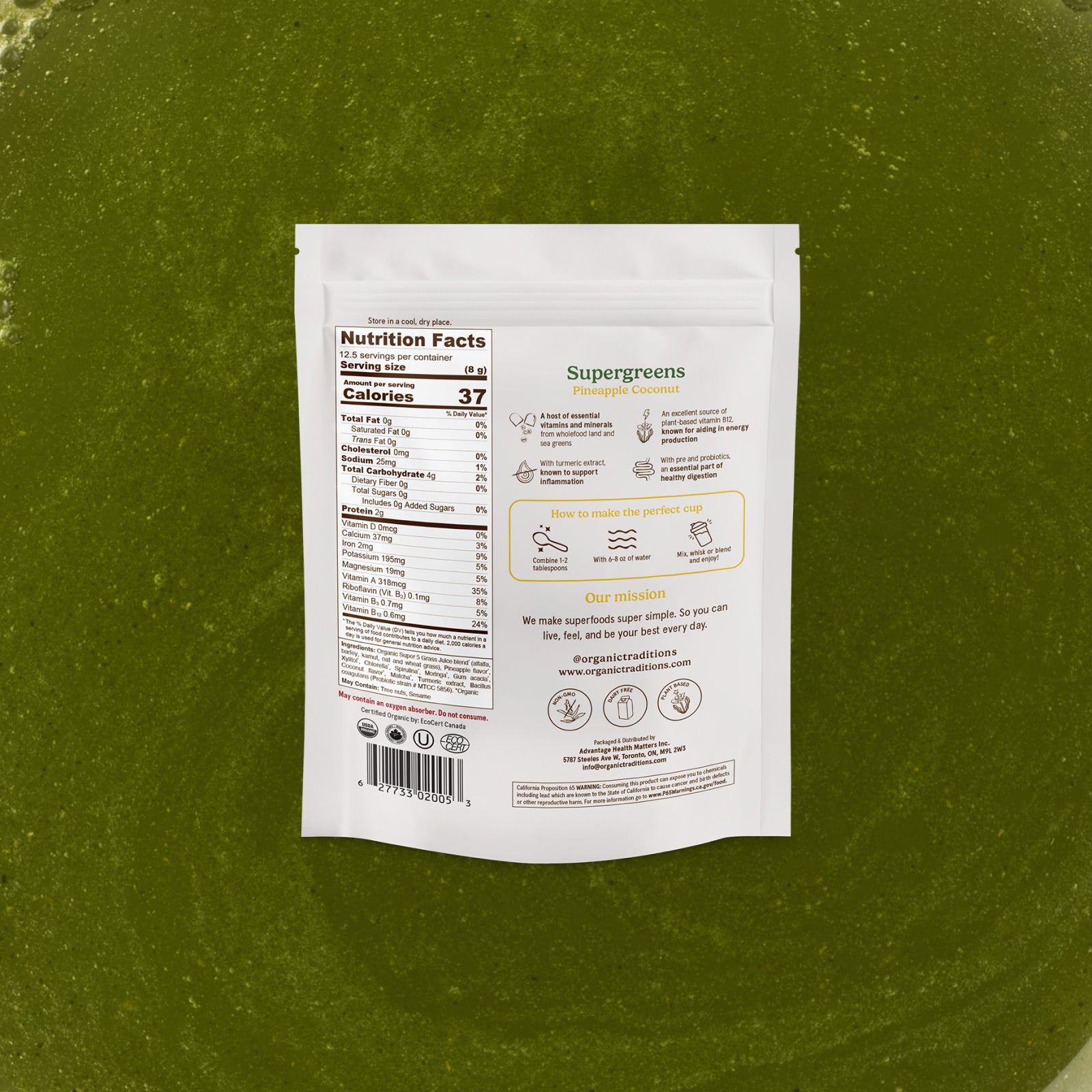 Pineapple Coconut Supergreens