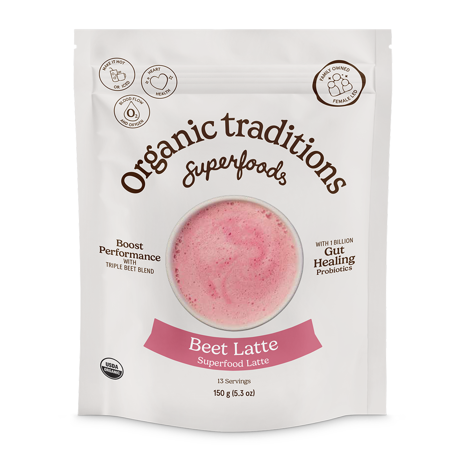 Beet Latte with Probiotics