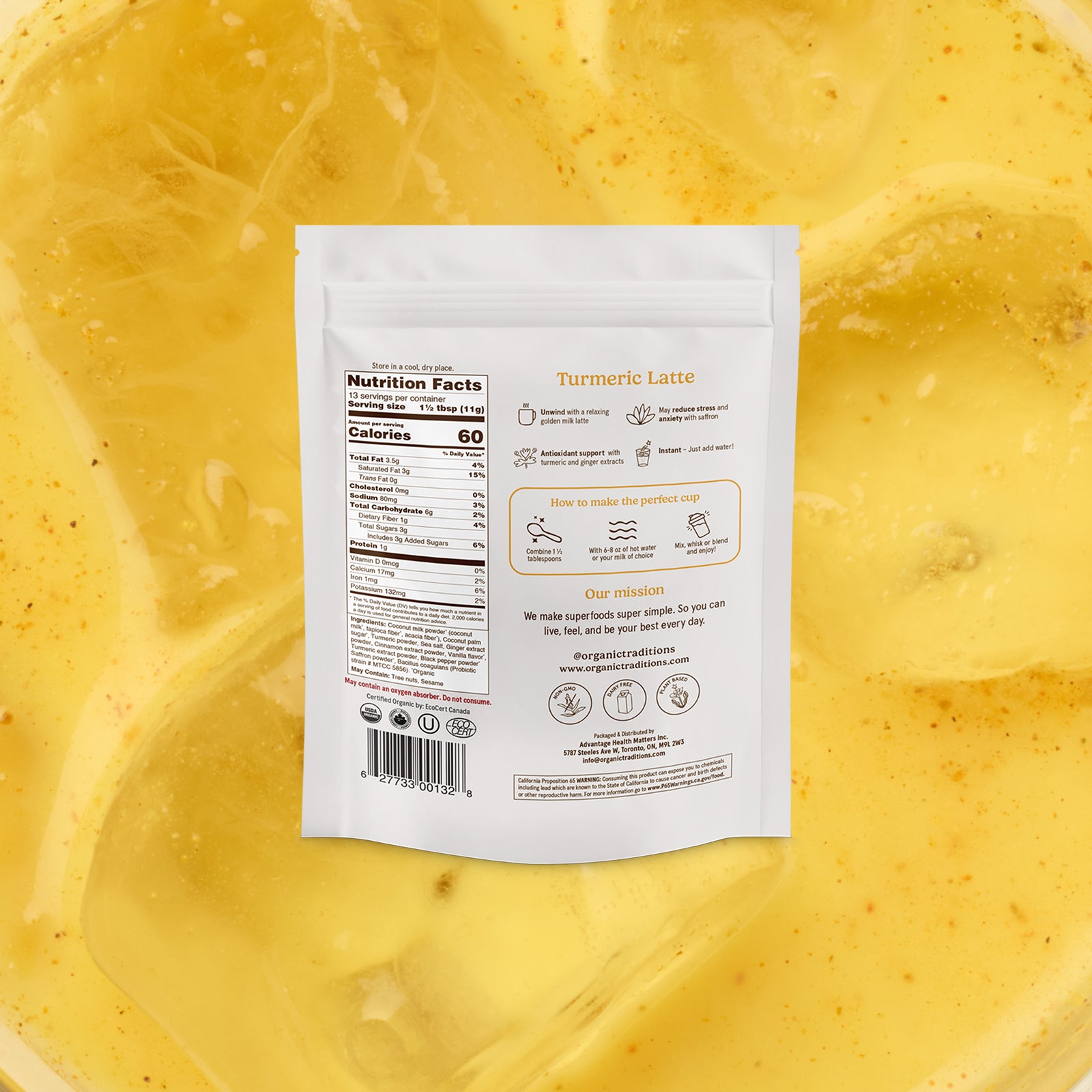 Turmeric Latte with Probiotics