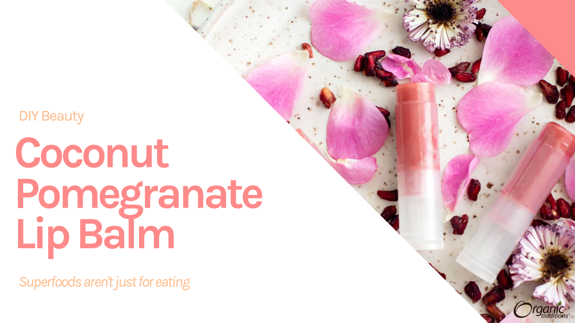 DIY Coconut Pomegranate Lip Balm