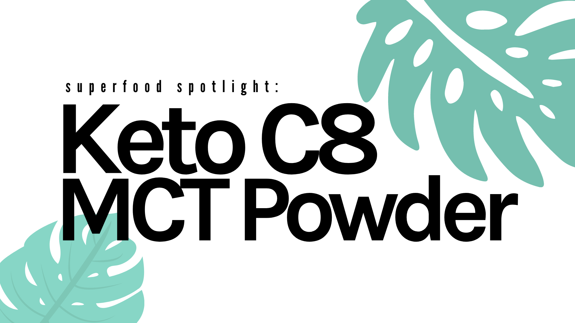Superfood Spotlight: Keto C8 MCT Powder