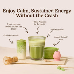 Matcha Latte with Probiotics