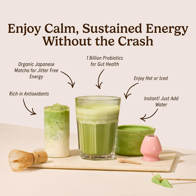 Matcha Latte with Probiotics