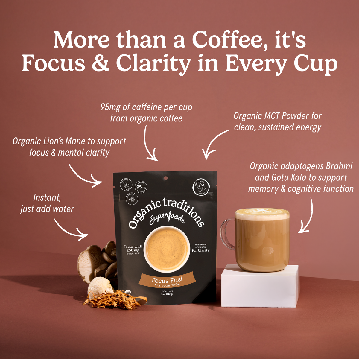 Focus Fuel Mushroom Coffee