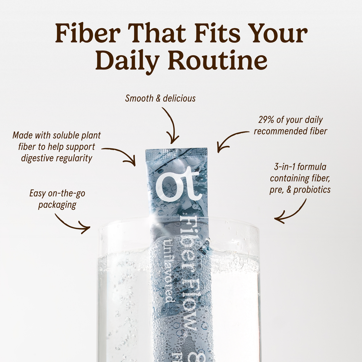 Fibre Flow Unflavored (12 Sticks)