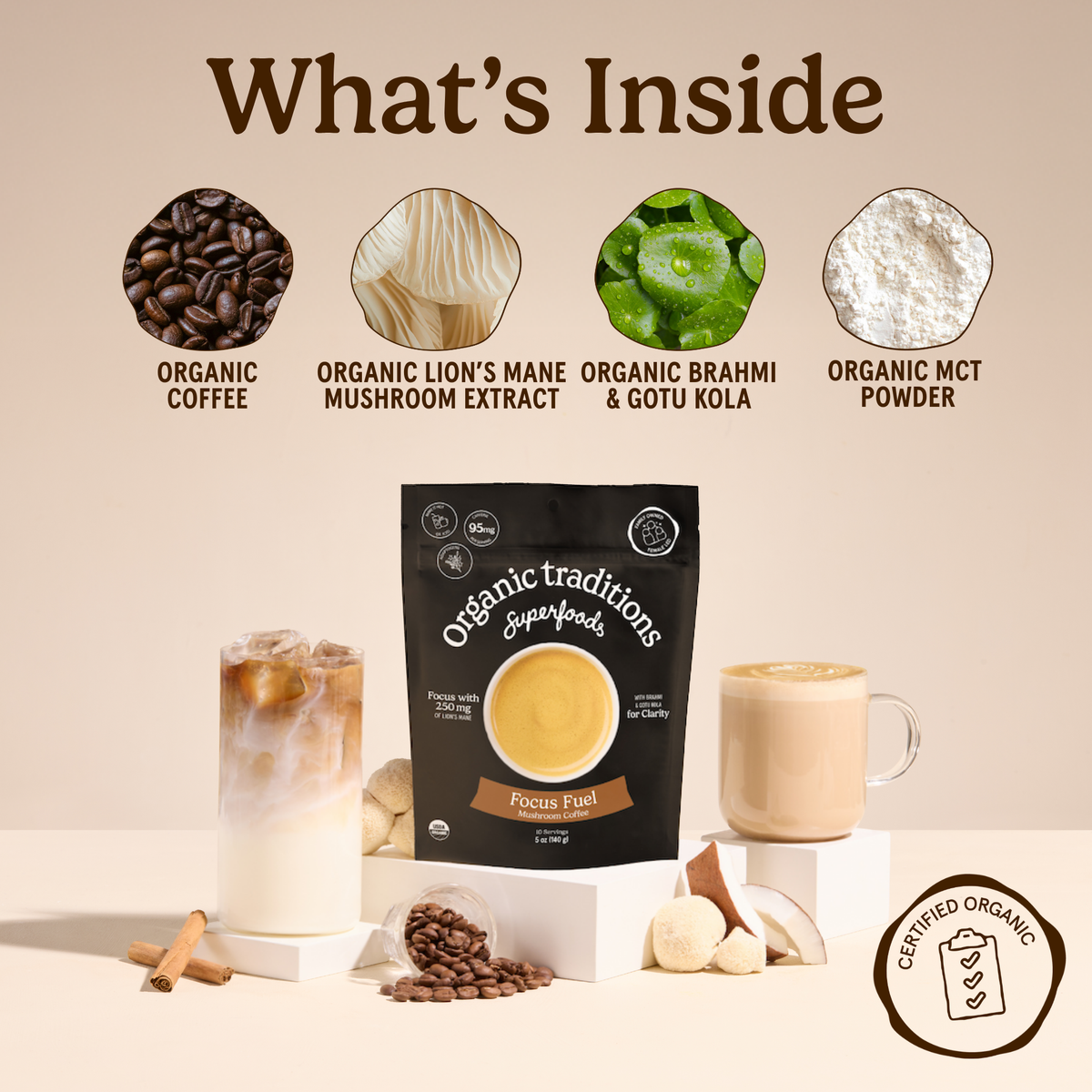 Focus Fuel Mushroom Coffee