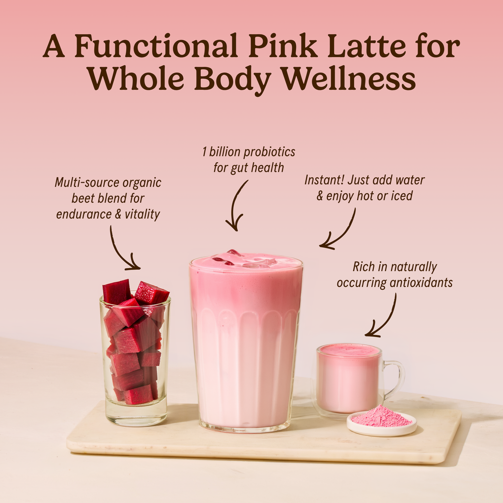 Beet Latte with Probiotics