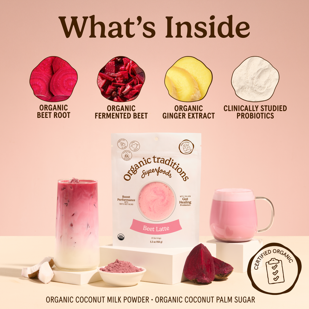 Beet Latte with Probiotics