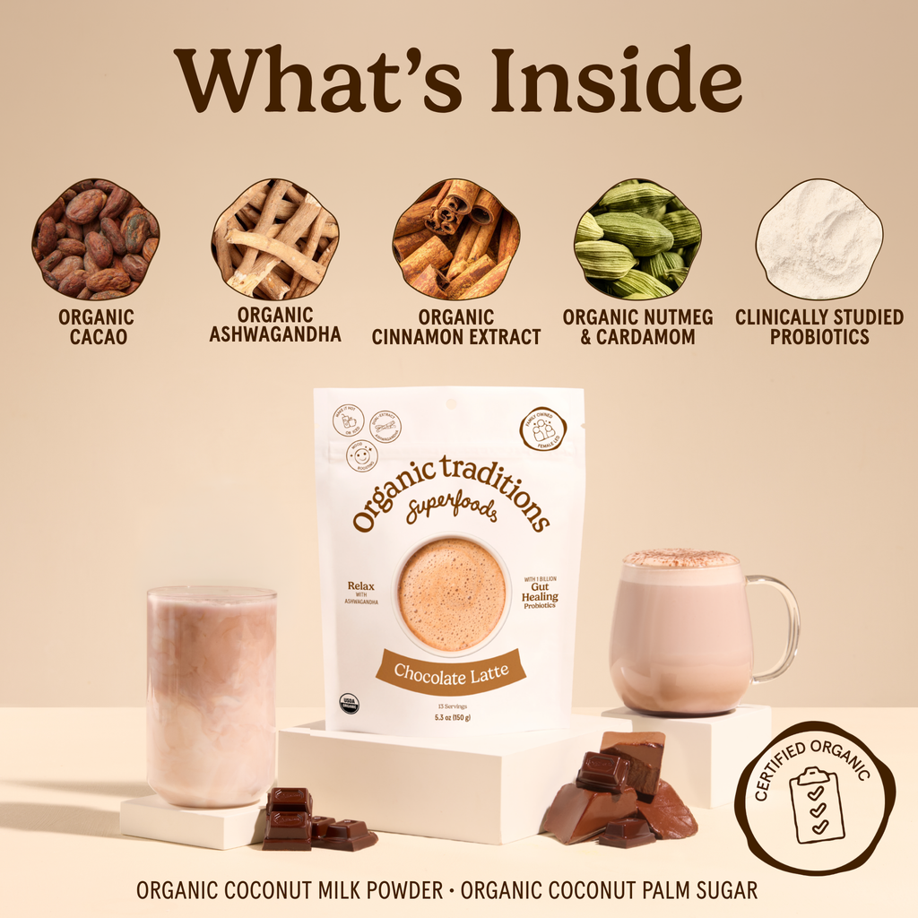 Chocolate Latte with Probiotics