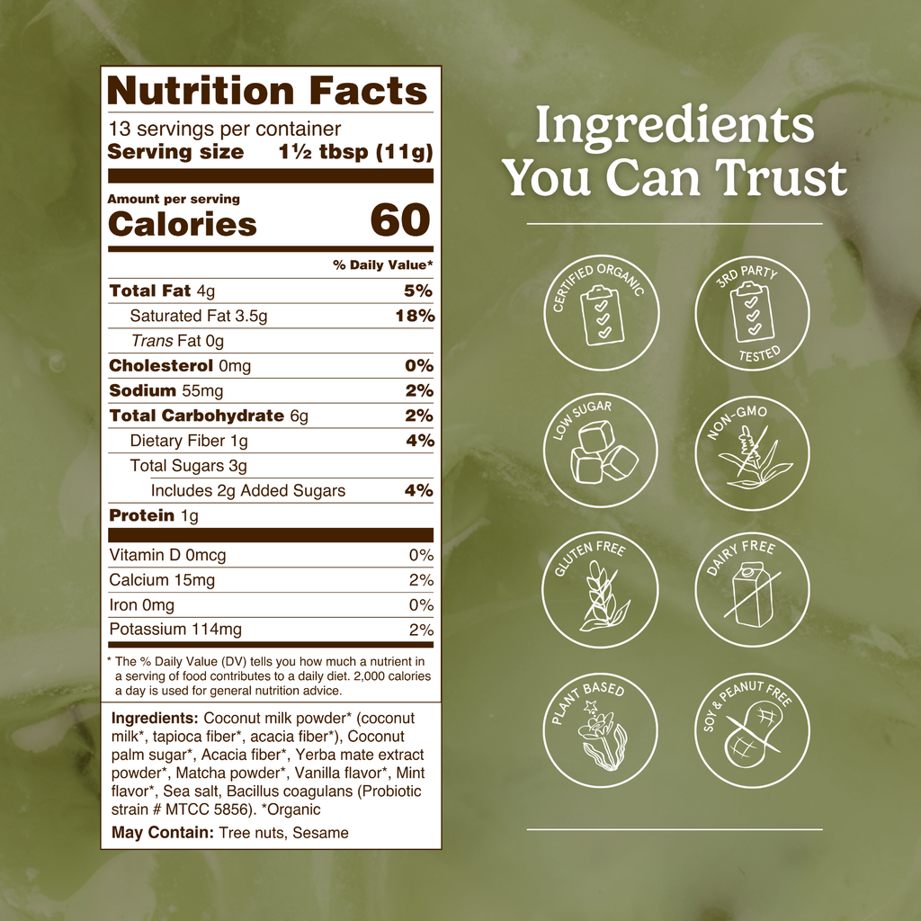 Yerba Mate Latte with Probiotics