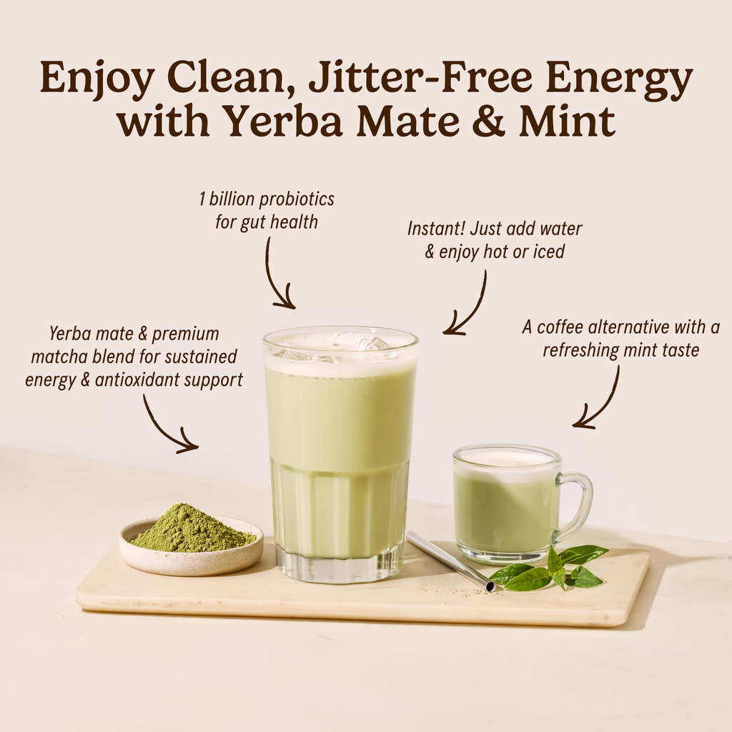 Yerba Mate Latte with Probiotics