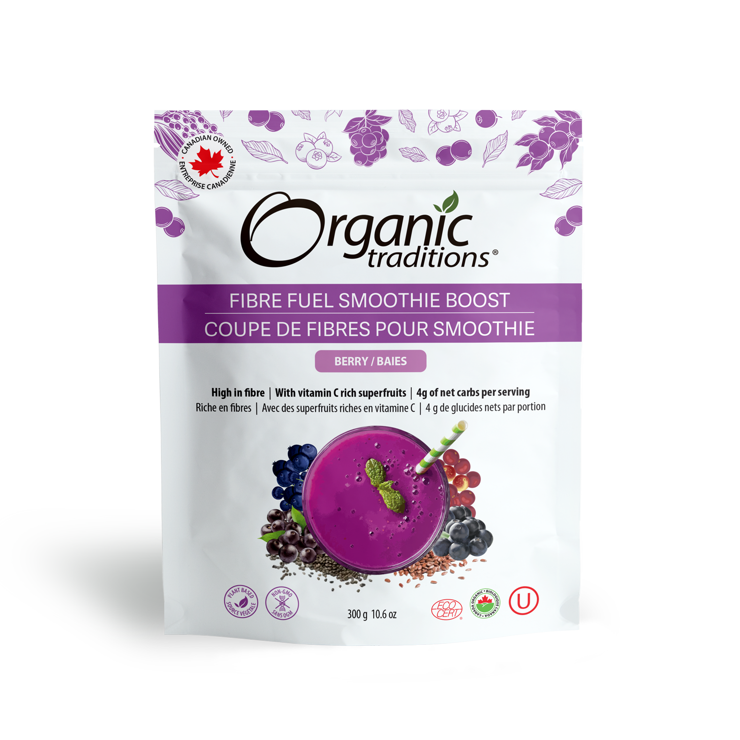 Organic Berry Fibre Fuel Smoothie Boost