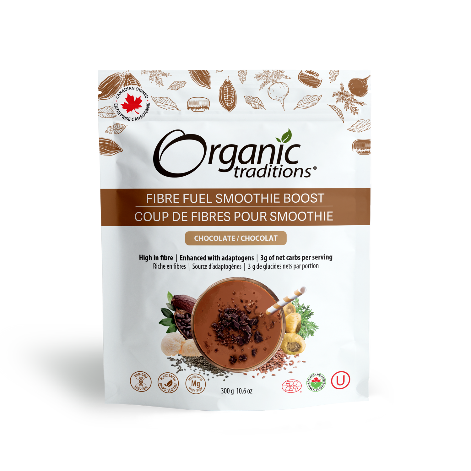 Organic Chocolate Fibre Fuel Smoothie Boost