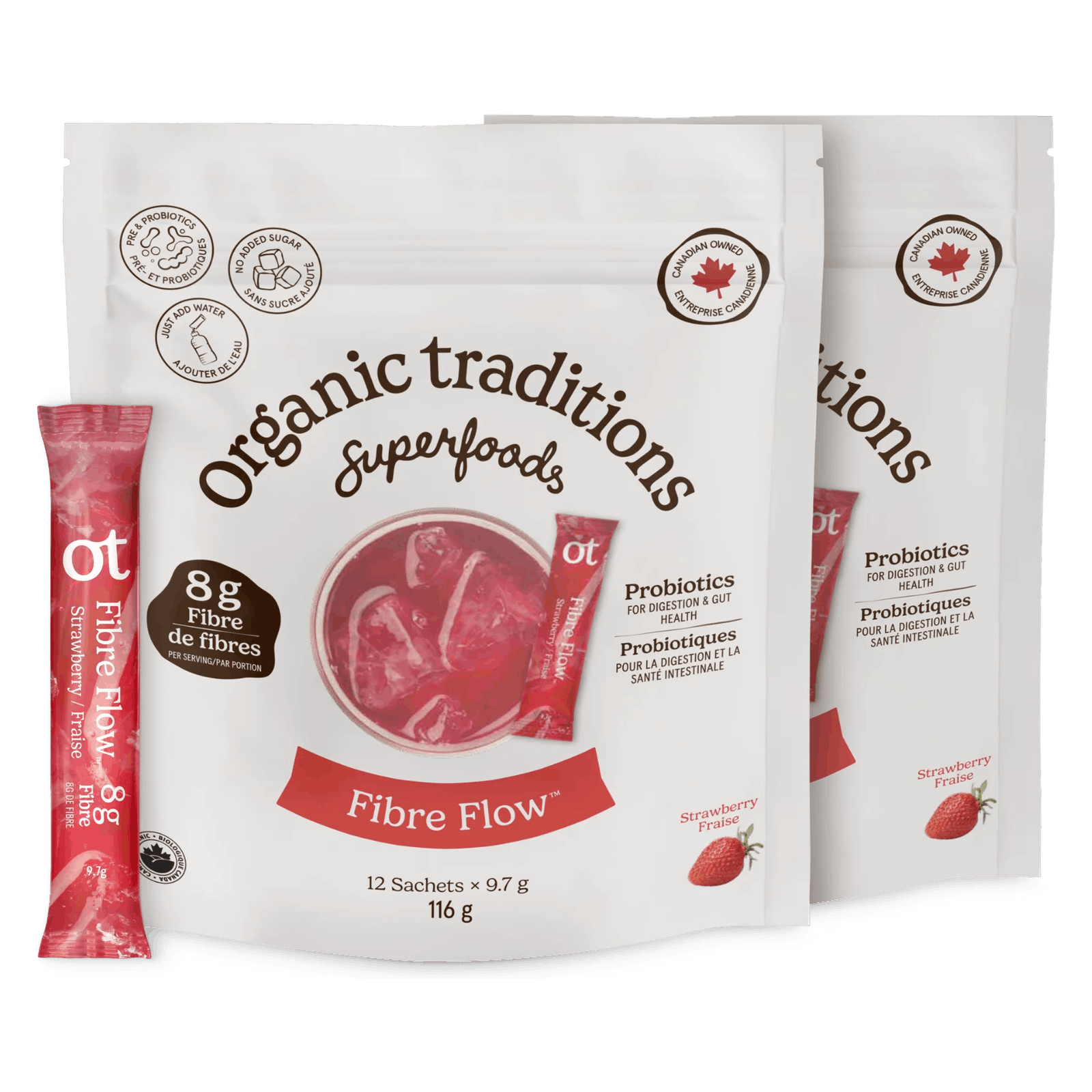Fibre Flow Strawberry (24 Sticks)