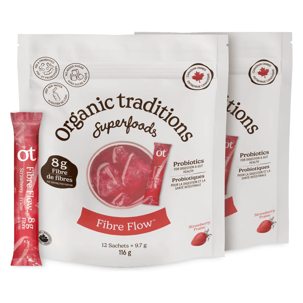 Fibre Flow Strawberry (24 Sticks)