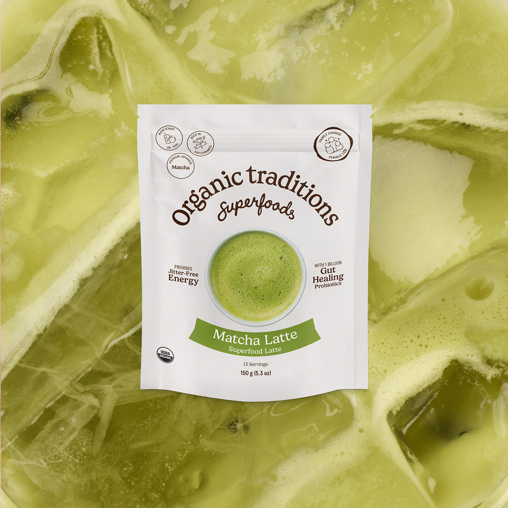 Matcha Latte with Probiotics