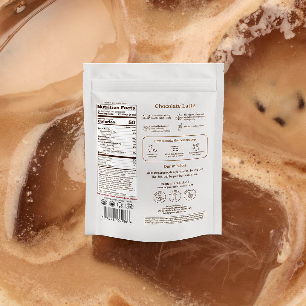 Chocolate Latte with Probiotics