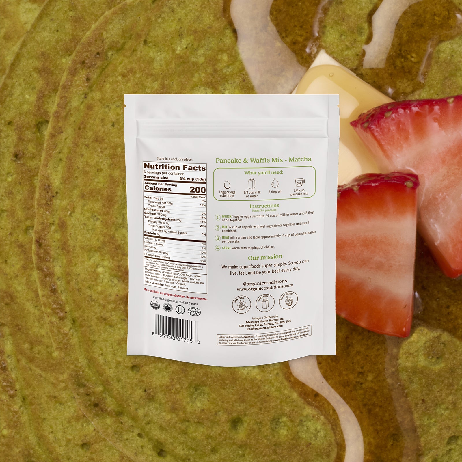 Matcha Pancake & Waffle Mix