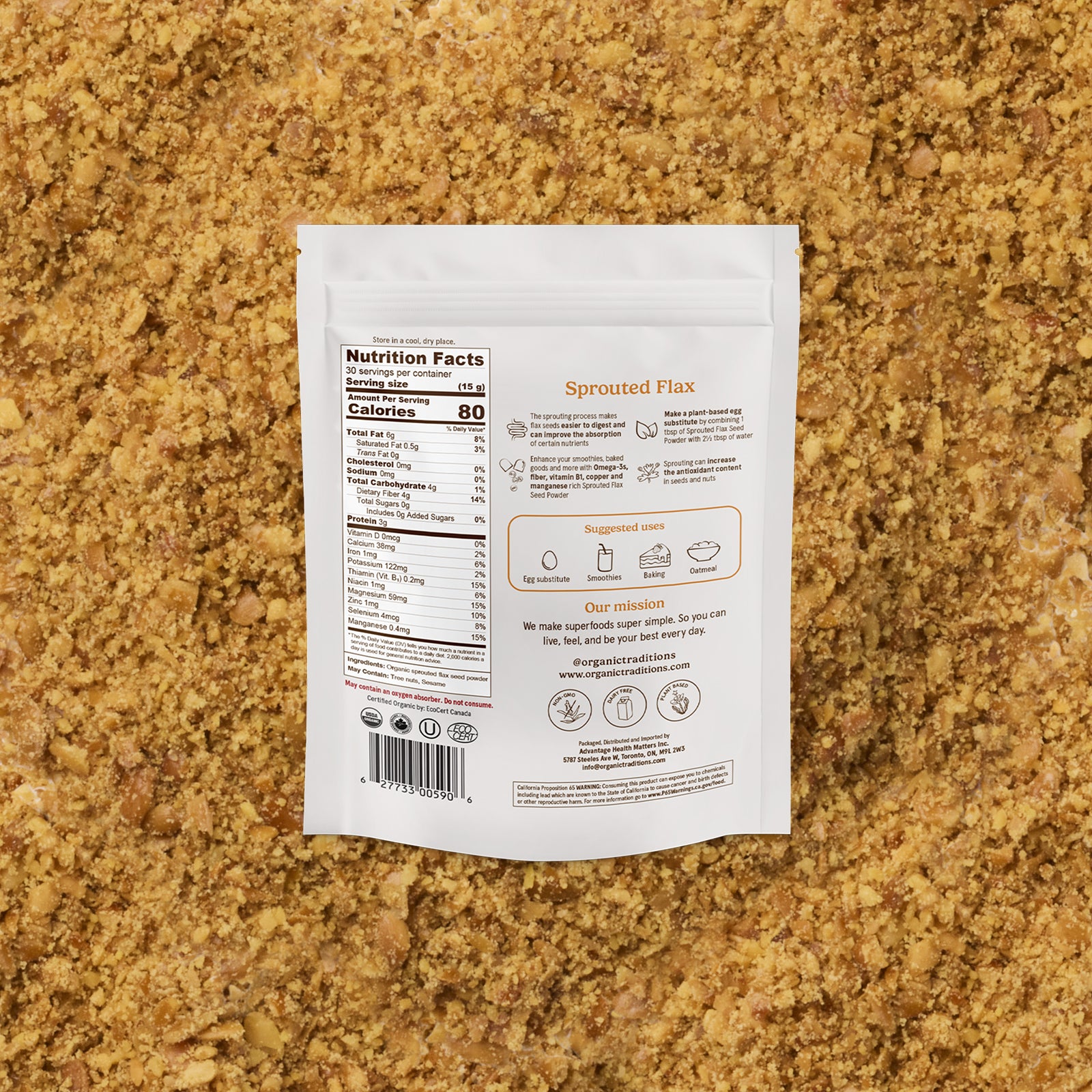 Sprouted Flax Seed Powder