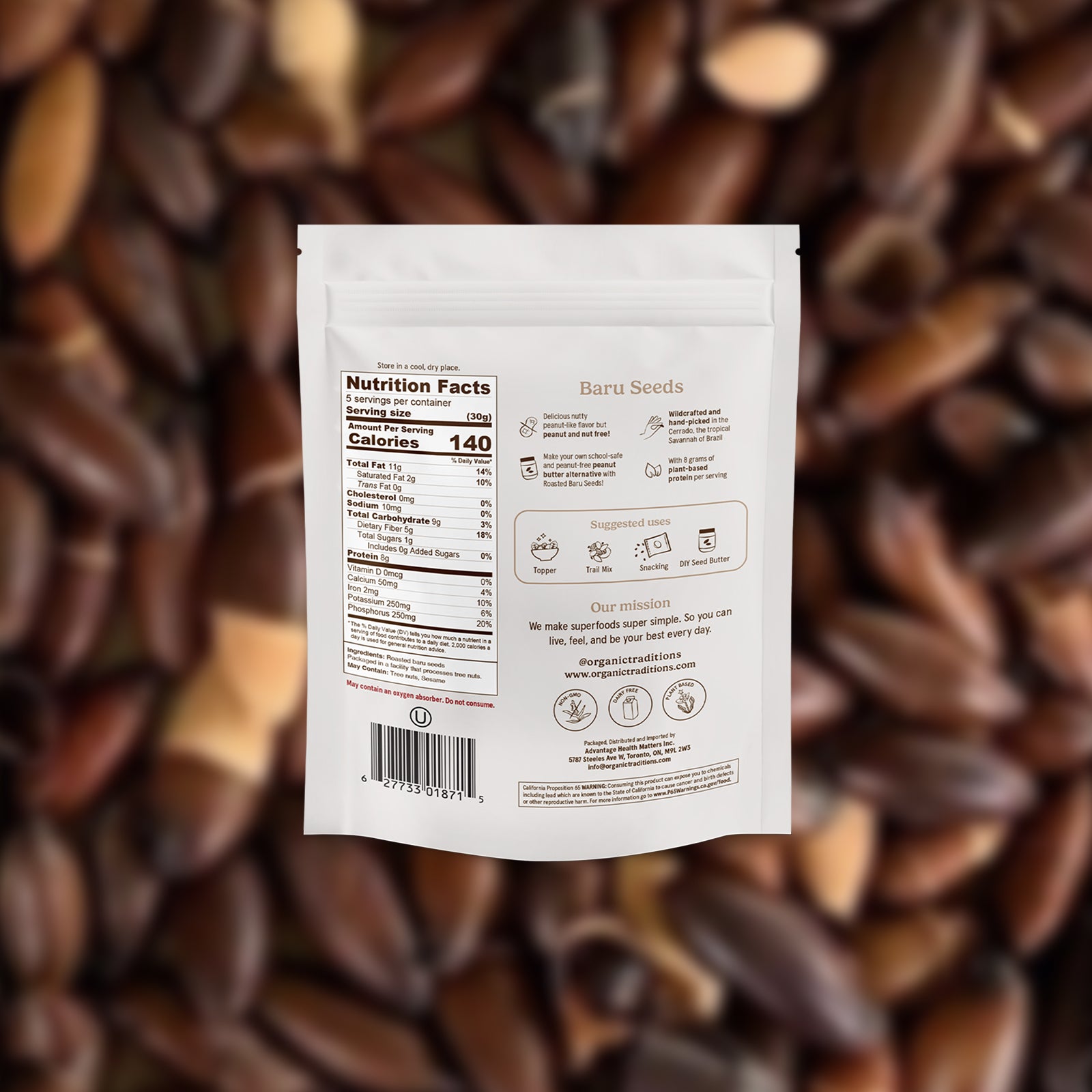 Roasted Baru Seeds