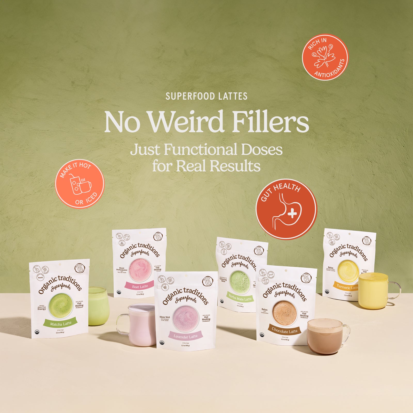 Matcha Latte with Probiotics