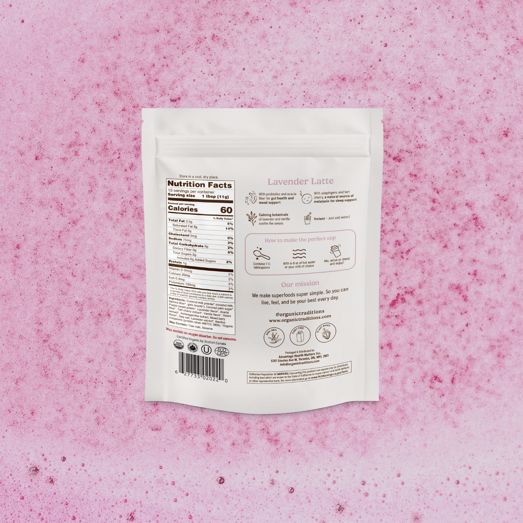 Lavender Latte with Probiotics