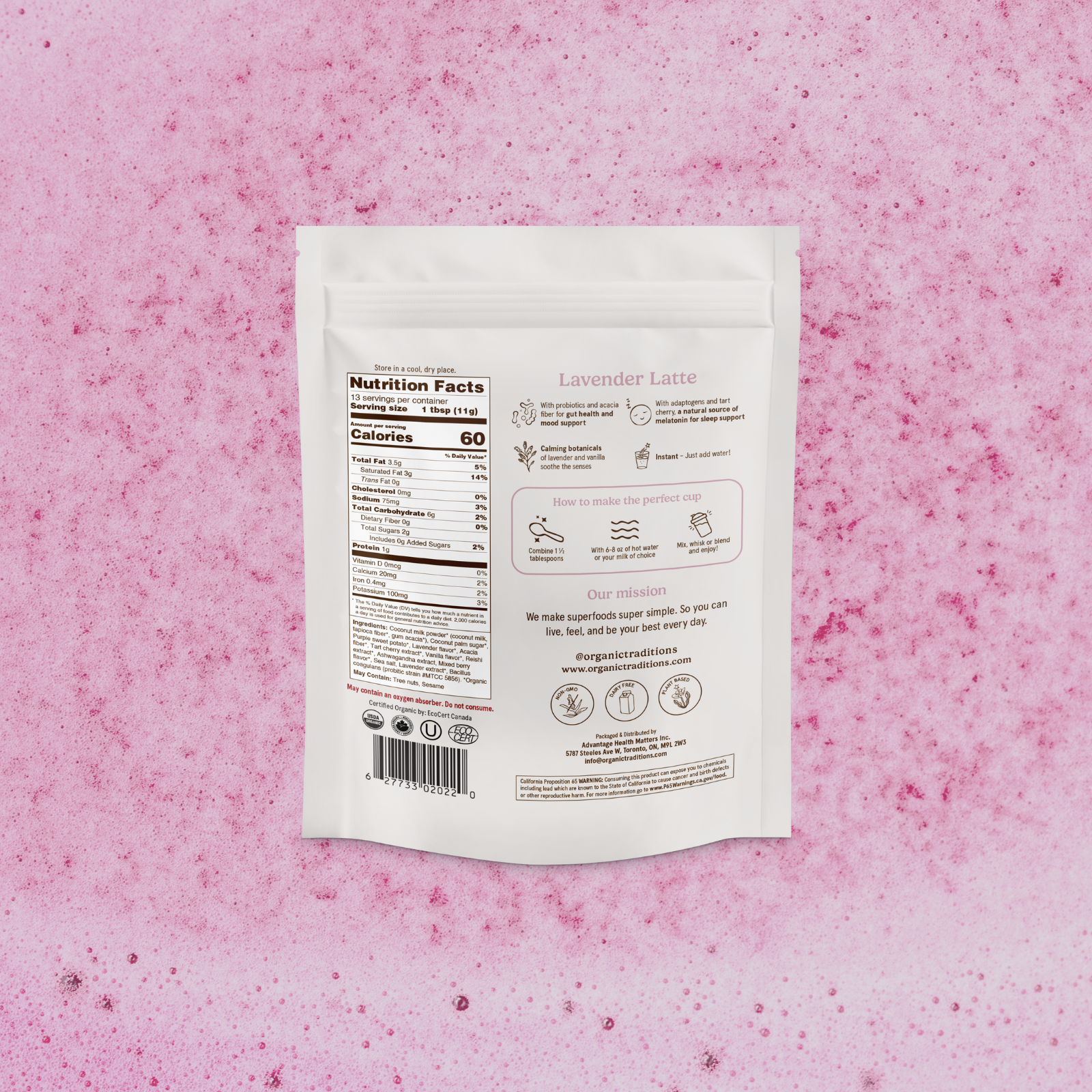 Lavender Latte with Probiotics