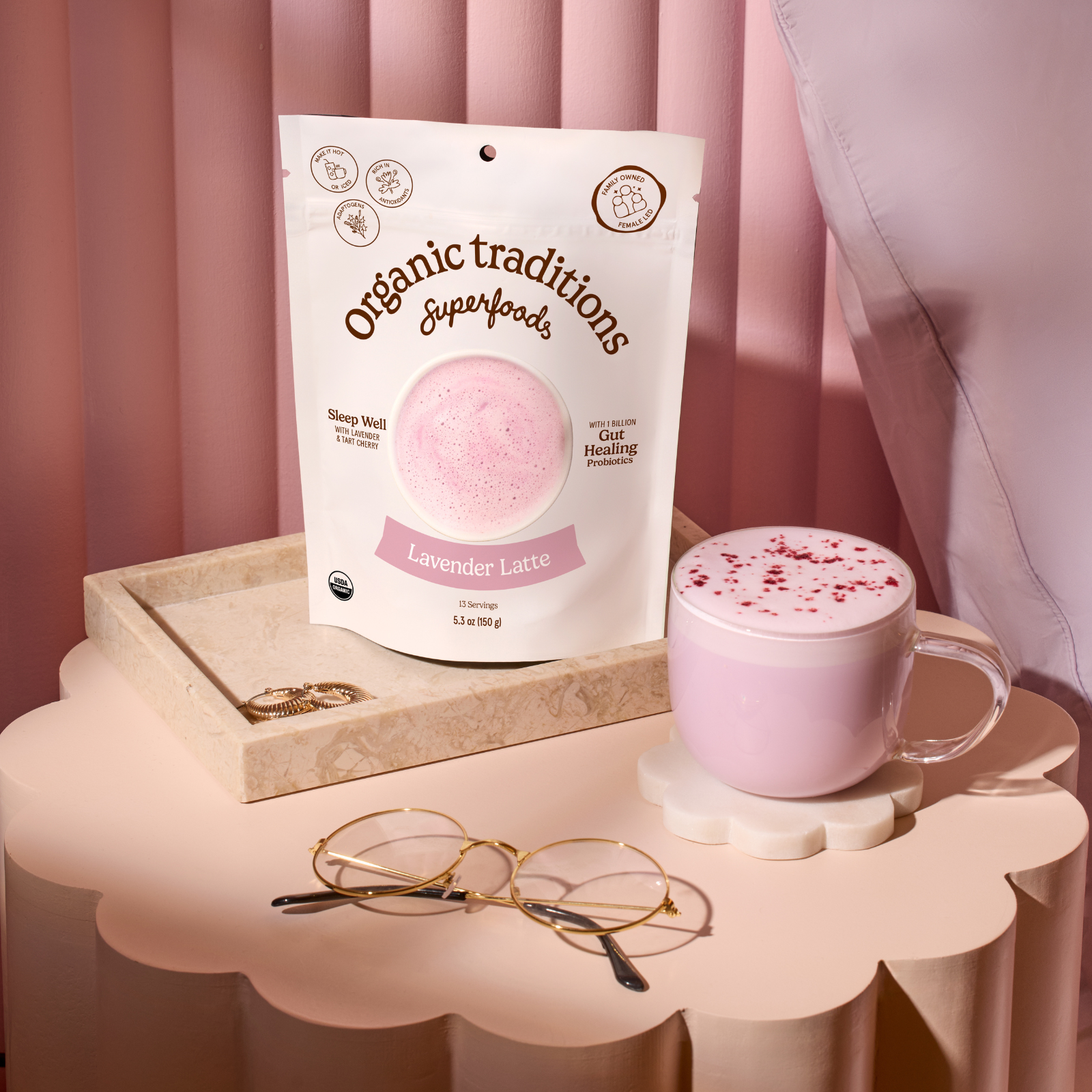 Lavender Latte with Probiotics