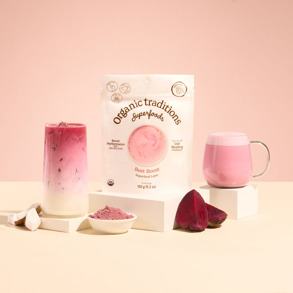 Beet Latte with Probiotics