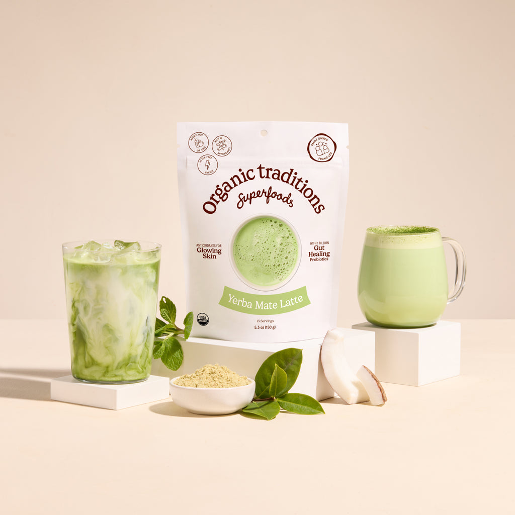 Yerba Mate Latte with Probiotics