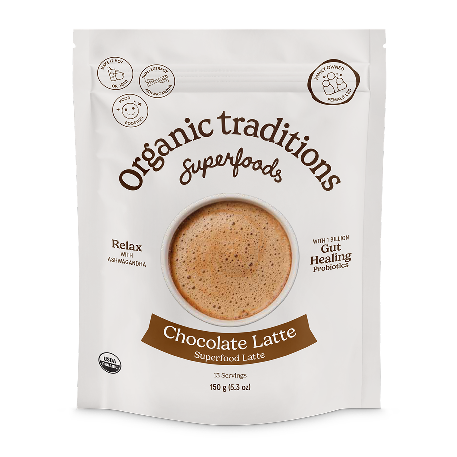 Chocolate Latte with Probiotics