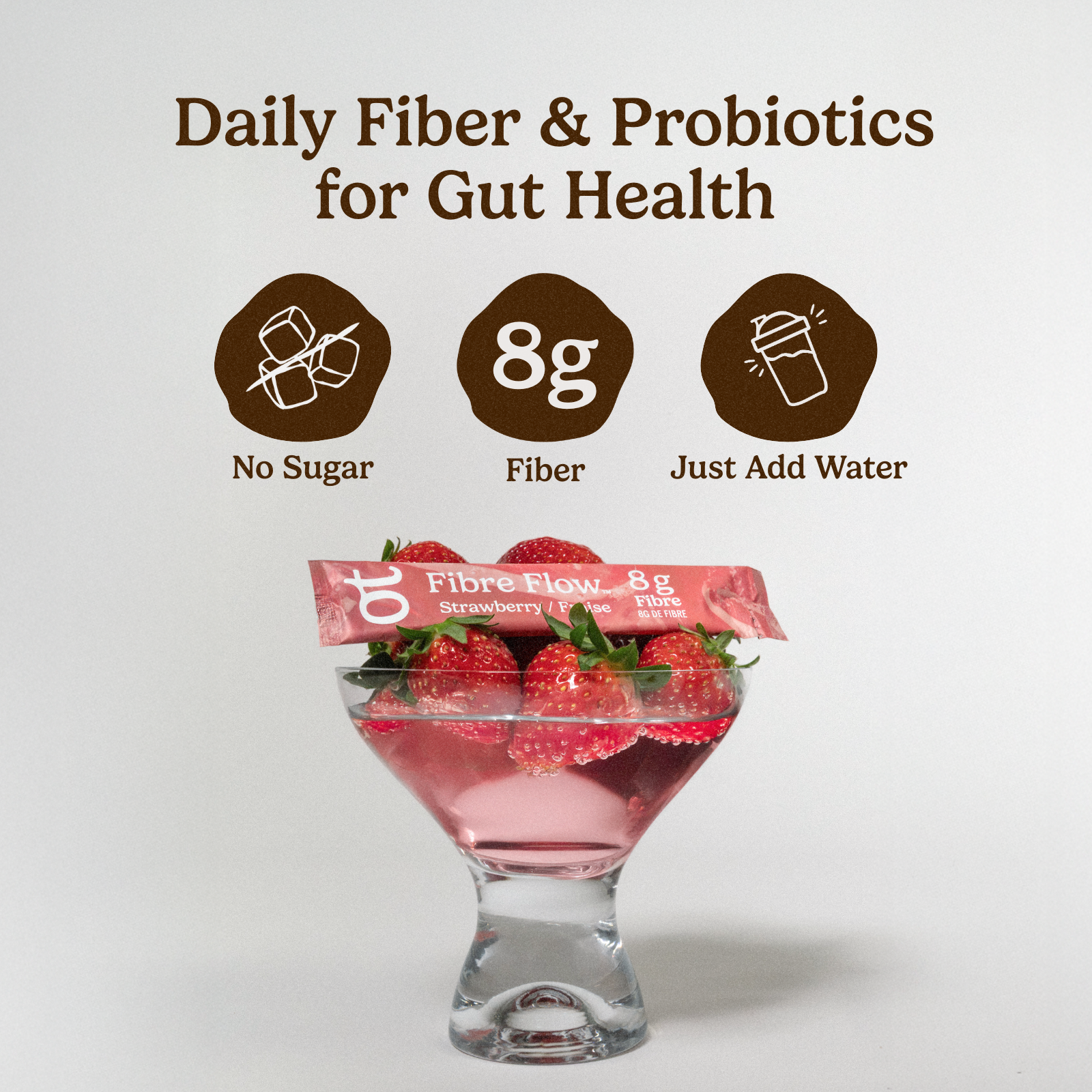 Fiber Flow Strawberry (12 Sticks)