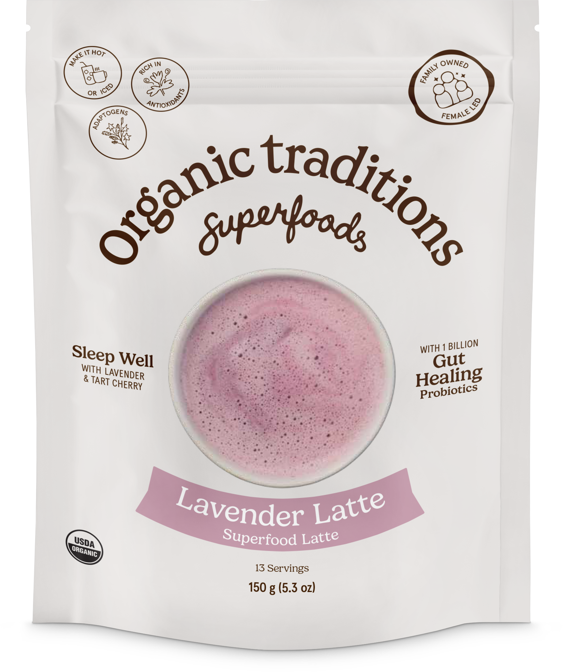 Lavender Latte with Probiotics