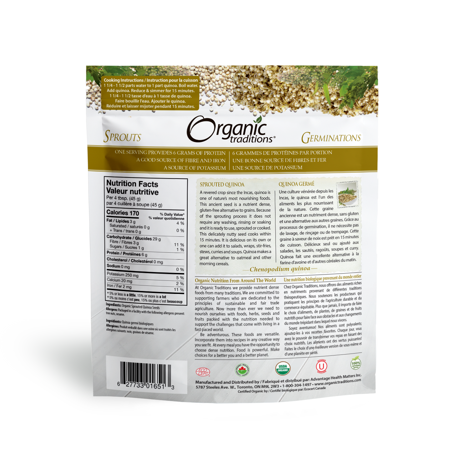 Organic Sprouted Quinoa